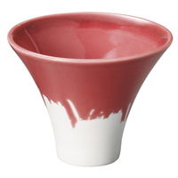 陶雅 ぐい呑 富士型ぐい呑 赤釉 [7個入] tga-2318-079（直送品）