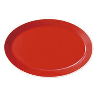 陶雅 楕円皿 レッド・パシオン・ロッサ 29.5cmオーパルプラター [1個入] tga-2418-034（直送品）