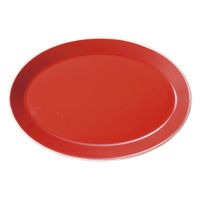 陶雅 楕円皿 レッド・パシオン・ロッサ 27cmオーパルプラター [2個入] tga-2418-036（直送品）