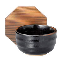 陶雅 飯器 ゆず天目削り六兵衛飯器蓋付 [3個入] tga-2618-038（直送品）