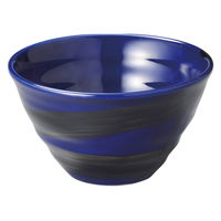 陶雅 多用碗 銀彩ブルーリップル碗大 [5個入] tga-2718-108（直送品）