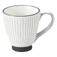 陶雅 マグカップ 黒土化粧しのぎ マグ(ホワイト) [3個入] tga-2718-221（直送品）
