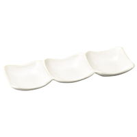 陶雅 薬味皿 白釉角切三品皿 [5個入] tga-3118-035（直送品）