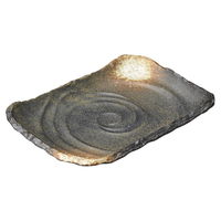 陶雅 角皿 黒備前足付盛皿(小) [2個入] tga-3118-069（直送品）