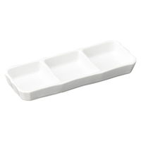 陶雅 薬味皿 白磁三品皿 [4個入] tga-4518-065（直送品）
