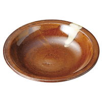 陶雅 中皿 アメ釉リム18cm皿 [3個入] tga-4618-115（直送品）