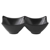 陶雅 仕切皿 アぺクスミニ角鉢2Ｐ/ＢＫ [5個入] tga-4718-063（直送品）