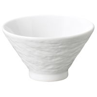 陶雅 丼 ペトラ ホワイト(石目レリーフ) 15cm切立高台丼 [6個入] tga-4718-093（直送品）