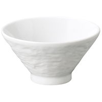 陶雅 丼 ペトラ ホワイト(石目レリーフ) 12cm切立高台丼 [8個入] tga-4718-112（直送品）