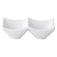 陶雅 仕切皿 アぺクスミニ角鉢2Ｐ/ＷＨ [5個入] tga-4718-117（直送品）