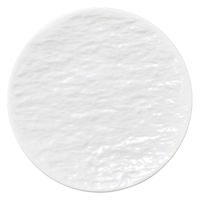 陶雅 中皿 ペトラ ホワイト(石目レリーフ) 20cmメタフラットプレート [8個入] tga-4718-253（直送品）