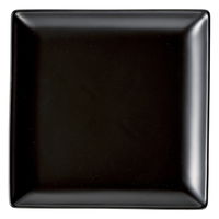 陶雅 角皿 ブランシェ2 黒 スクエアー19皿 [3個入] tga-4718-310（直送品）