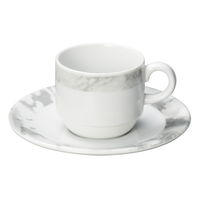 陶雅 カップ＆ソーサー アラベスカート スタックコーヒー碗皿 [3個入] tga-4718-324（直送品）