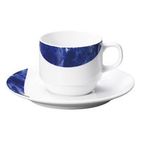 陶雅 カップ＆ソーサー エンペラドール・ブルー (イングレーズ) スタックコーヒー碗皿 [3個入] tga-4718-365（直送品）