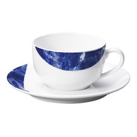 陶雅 カップ＆ソーサー エンペラドール・ブルー (イングレーズ) 兼用碗皿 [3個入] tga-4718-374（直送品）