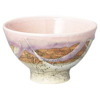 陶雅 飯碗 ピンク釉刻紋飯碗 [2個入] tga-5118-130（直送品）