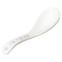 陶雅 レンゲ 小町ピンク手長反レンゲ(大) [5個入] tga-5518-130（直送品）