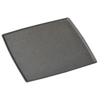 陶雅 正角皿 クリスタルブラック 25.5cmプレート [1個入] tga-5718-070（直送品）