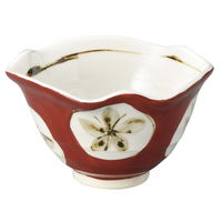陶雅 小鉢 赤絵丸紋小鉢 [3個入] tga-5718-169（直送品）