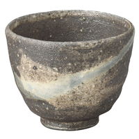 陶雅 ぐい呑 窯変刷毛目流しぐい呑(信楽焼) [3個入] tga-6618-077（直送品）