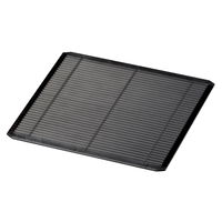 陶雅 そば用品 (P.P)P.P渕付竹ス 黒抗菌 15.5cm角 [8個入] tga-8018-026（直送品）