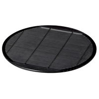 陶雅 そば用品 (P.P)P.P渕付竹ス 黒抗菌 φ15丸 [9個入] tga-8018-078（直送品）