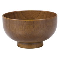 陶雅 汁椀 (TA)3.8寸木目汁椀 内外ケヤキ [4個入] tga-8018-112（直送品）