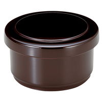用美 弁当 細密料理箱 ブラウン 蓋付 麻の葉 [1個入] yub-38040