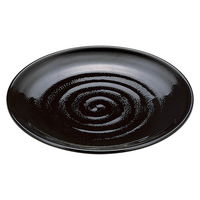 陶雅 鍋用盛皿 尺2神龍鉢 黒パール(全面塗) [1個入] tga-8117-071（直送品）