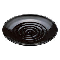 陶雅 鍋用盛皿 尺4神龍鉢 黒パール(全面塗) [1個入] tga-8117-077（直送品）