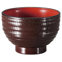 陶雅 汁椀 (TA)10.0耐熱スタック汁椀 新溜内朱 [7個入] tga-8118-070（直送品）