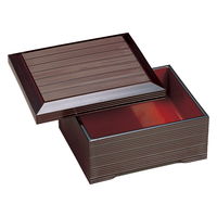 陶雅 丼重 (A)源氏丼重 溜千筋(内朱) [2個入] tga-8118-162（直送品）