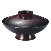 陶雅 椀 (A)5.5寸桐杢小槌椀 溜 [2個入] tga-8118-462（直送品）