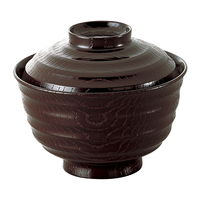 陶雅 汁椀 (A)3.5寸飛竜乱筋小吸椀 溜 [5個入] tga-8118-500（直送品）