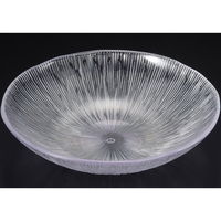 陶雅 中鉢 (トライタン)21cmスコールカット浅鉢 内クリヤー仕上げ [2個入] tga-8118-514（直送品）