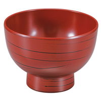 陶雅 そば用品 (A)河和田椀 うず根来内朱4.5寸 [2個入] tga-8118-542（直送品）