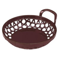 陶雅 盛器 (A)寿丸篭 溜パール5寸 [7個入] tga-8118-581（直送品）