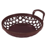 陶雅 盛器 (A)寿丸篭 溜パール4寸 [9個入] tga-8118-619（直送品）