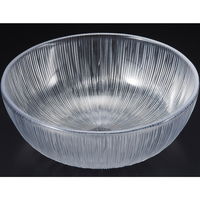 陶雅 中鉢 (トライタン)21cmスコールカット深鉢 内クリヤー仕上げ [2個入] tga-8118-645（直送品）