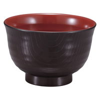 陶雅 汁椀 (TA)耐熱内外乱引汁椀 新溜内朱中 [8個入] tga-8118-719（直送品）