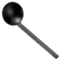 陶雅 お玉 PBT木目しゃもじ黒ＯＭ [8個入] tga-8118-765（直送品）