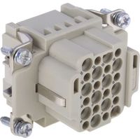 Harting ヘビーデューティコネクタ Han DD シリーズ メス 24極 10A 250 V 6 B 09160243101 1個（直送品）