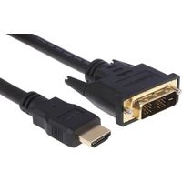 HDMIケーブル 長さ:1.8m， HDMI ー DVIーD， コネクタ A:オス， B:オス， HDMIDVIMM6 1個（直送品）