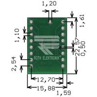 Roth Elektronik ブラケットアダプタ RE921 22.57mm x 15.88mm 1個（直送品）