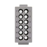 Phoenix Contact 電源コネクタモジュール HCーMー12 シリーズ メス 12極 10A 250 V 1414355（直送品）