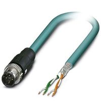 フエニックス・コンタクト Cat5ケーブル Phoenix Contact アルミホイル、スズめっき銅編組 青 2m 1407357 1個（直送品）