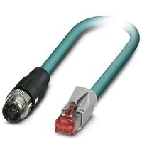 フエニックス・コンタクト Cat5ケーブル Phoenix Contact アルミホイル、スズめっき銅編組 青 2m 1407361 1個（直送品）