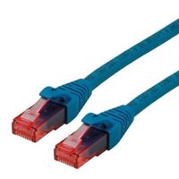 SECOMP Roline Cat6ケーブル， 300mm， 青 オスRJ45， U/UTP 21.15.2944-50 1個（直送品）