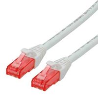 SECOMP Roline Cat6ケーブル， 5m， 白 オスRJ45， U/UTP 21.15.2565-50 1個（直送品）