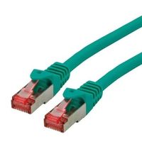 SECOMP Roline Cat6ケーブル， 2m， 緑 オスRJ45， S/FTP 21.15.2632-100 1個（直送品）
